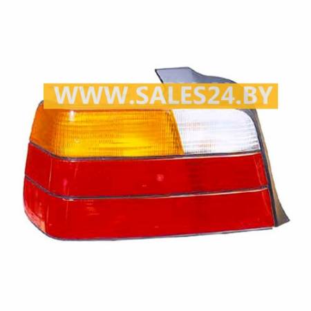 Фонарь задний желто-красный левый (4ДВ.) BMW 3 E36 1990-1998 | TYC / Тайвань