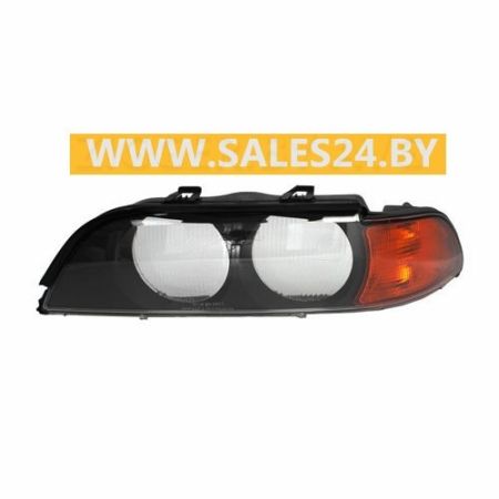 Стекло фары желтый поворот левое BMW 5 E39 1995-2000 | DEPO / Тайвань