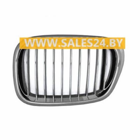 Решетка радиатора левая хромированная в капот М5 BMW 5 E39 2000-2003 | AVG / Чехия - Тайвань - Китай