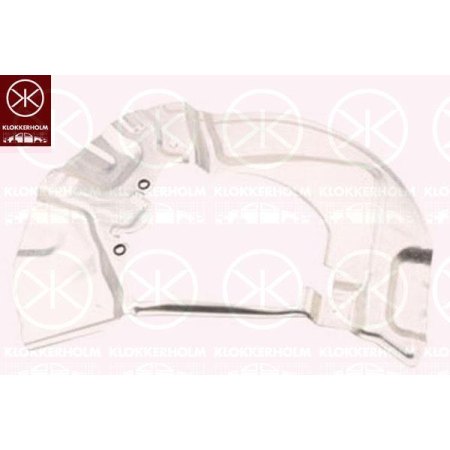 Кожух тормозного диска передний левый BMW 5 E60 2003-2010  | KLOKKERHOLM / Дания -  0066377