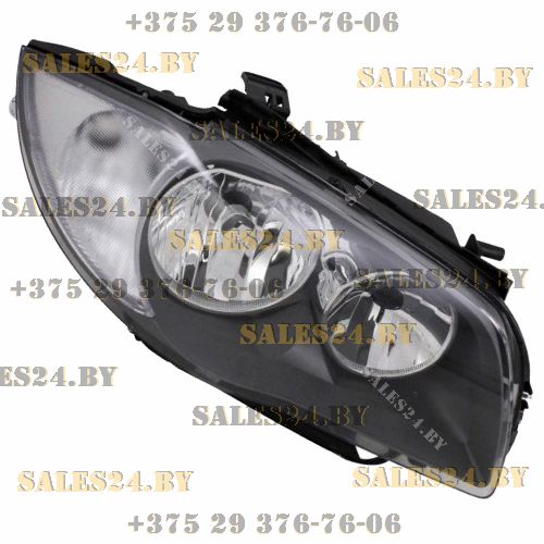 Фара передняя правая под электрокорректор черный отражатель BMW 1 E87 2007-2009 | TYC / Тайвань 2 Фара передняя правая под электрокорректор черный отражатель BMW 1 E87 2007-2009 | TYC / Тайвань 1