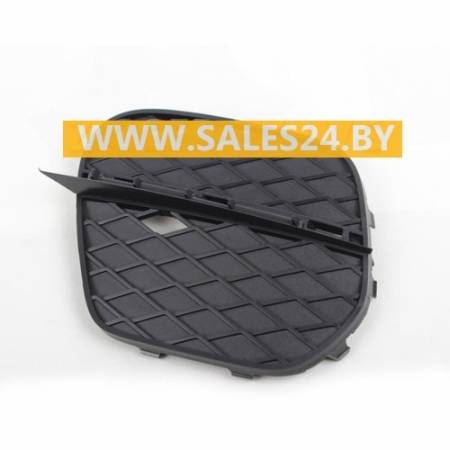 Решетка бампера переднего левая черная матовая закрытая BMW X5 E70 2010-2013 | AVG / Чехия - Тайвань - Китай