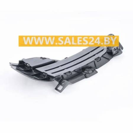 Решетка бампера переднего левая закрытая черная матовая ABS (SCHWARZ) BMW X5 F15 2013-2015 | AVG / Чехия - Тайвань - Китай