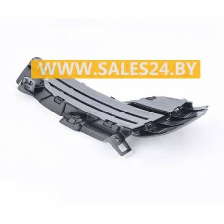 Решетка бампера переднего правая закрытая черная матовая ABS (SCHWARZ) BMW X5 F15 2013-2015 | AVG / Чехия - Тайвань - Китай