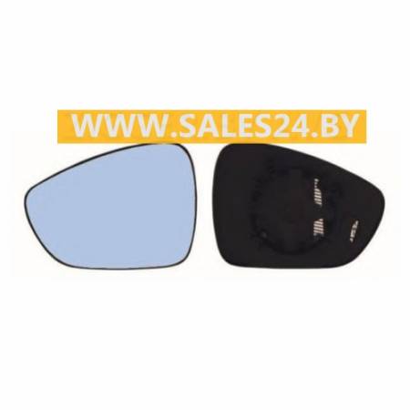 Зеркальный элемент с рамкой и подогревом левый Blue CITROEN C5 2008-2015 / CITROEN C3 2009-2013 / PEUGEOT 508 2010-2018 | AVG / Чехия - Тайвань - Китай
