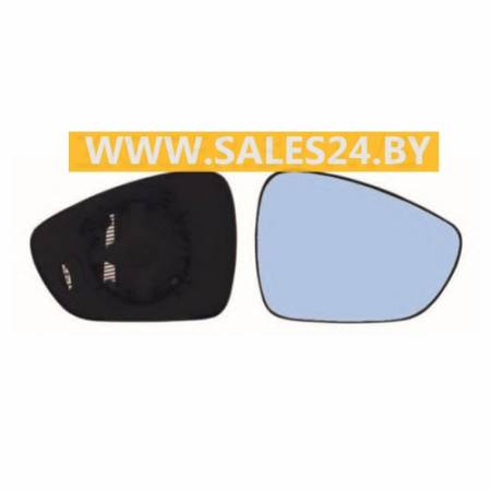 Зеркальный элемент с рамкой и подогревом правый Blue CITROEN C5 2008-2015 / CITROEN C3 2009-2013 / PEUGEOT 508 2010-2018 | AVG / Чехия - Тайвань - Китай