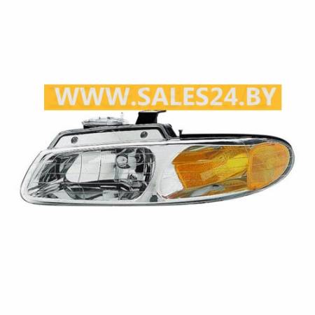 Фара передняя механический корректор левая (США) CHRYSLER VOYAGER / TOWN&COUNTRY / DODGE CARAVAN 1995-2001 | TYC / Тайвань