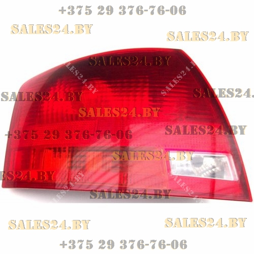 Фонарь задний наружный левый красно-белый (УНИВЕРСАЛ) AUDI A4 B7 2004-2008 | DEPO / Тайвань