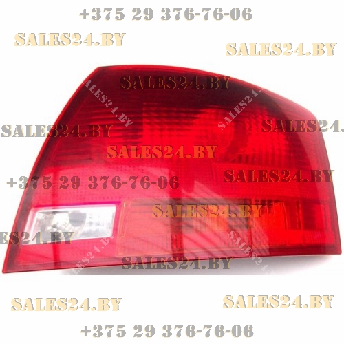 Фонарь задний наружный правый красно-белый (УНИВЕРСАЛ) AUDI A4 B7 2004-2008 | DEPO / Тайвань