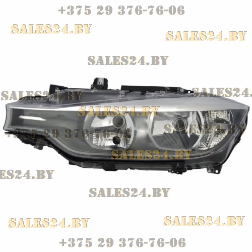 Фара передняя левая под электрокорректор чёрная (H7, H7, PY21W, PW24W, H6W) BMW 3 F30-F35 2012-2015 | DEPO / Тайвань