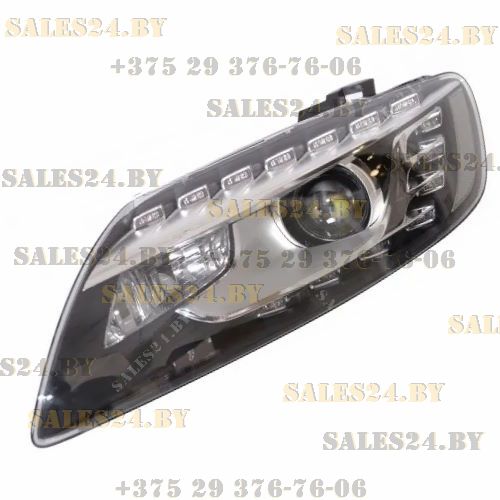 Фара электрорегулировка + корректор черный отражатель 10-15 LED + Xenon левая Depo AUDI Q7 I (2006-2015) | AVG / Чехия - Тайвань - Китай