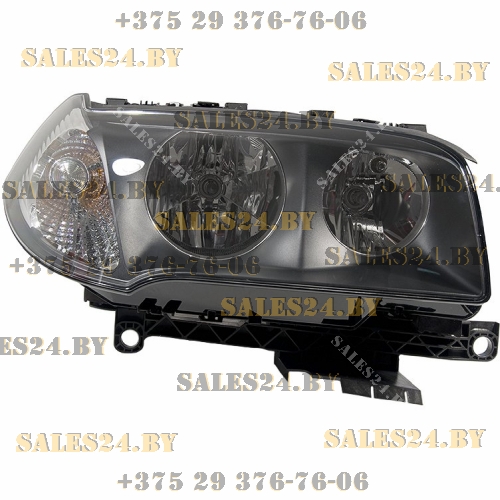 Фара передняя правая под электрокорректор внутри черная BMW X3 E83 2004-2006 | DEPO / Тайвань