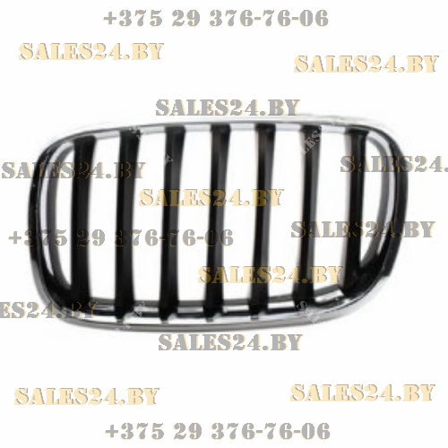 Решетка радиатора в капот черная/хром левая BMW X5 E70 2006-2013 | AVG / Чехия - Тайвань - Китай
