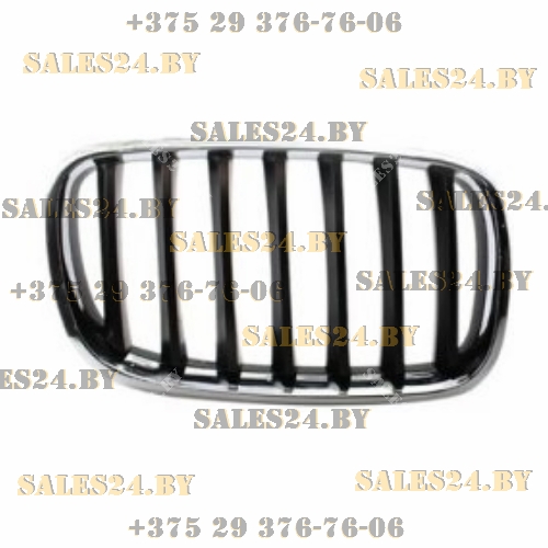 Решетка радиатора в капот черная/хром правая BMW X5 E70 2006-2013 | AVG / Чехия - Тайвань - Китай