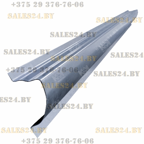 Порог (0,8 мм, ОЦИНК) правый (полный профиль, до резинки) CHEVROLET ASTRO 1998-2005 | Кузовсталь / Беларусь