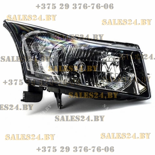 Фара передняя с электрокорректором черный обод правая (ЕВРОПА) CHEVROLET CRUZE J300 2008-2015 | AVG / Чехия - Тайвань - Китай