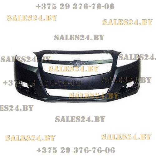 Бампер передний без отв. омывателей черный CHEVROLET MALIBU 2011-2016 | AVG / Чехия - Тайвань - Китай