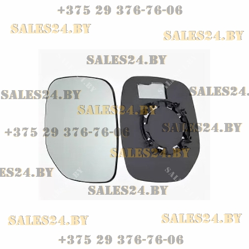 Зеркальный элемент правый с рамкой и подогревом выпуклый CITROEN BERLINGO 2008-2012 / PEUGEOT PARTNER 2008-2012 | PATRON / Китай