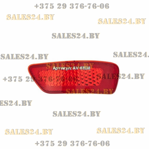 Катафот - светотражатель в задний бампер красный правый DODGE JOURNEY 2008-2018 / JEEP COMPASS 2011-2014 | TYC / Тайвань