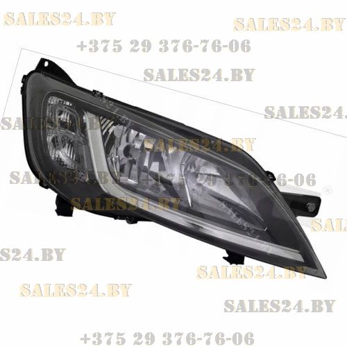 Фара передняя правая чёрный отражатель CITROEN JUMPER / FIAT DUCATO / PEUGEOT BOXER 2014-2022 | TYC / Тайвань