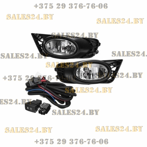 Фары противотуманные передние (комплект 2 шт) (4ДВ.) HONDA CIVIC 2006-2009 | DEPO / Тайвань