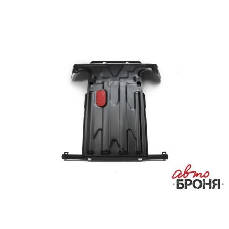 Защита двигателя стальная и радиатора CHEVROLET NIVA 2002-2019 (1.7, МКПП) (штатный крепеж) | АВТОБРОНЯ / Россия
