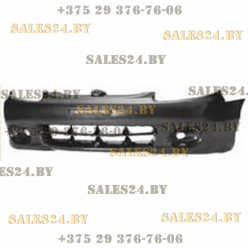 Бампер передний матовый черный с накладками HYUNDAI ACCENT X3 1997-2000 | TYG / Тайвань