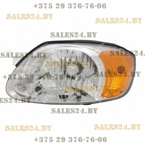 Фара передняя электрорегулировка оранжевый повторитель левая HYUNDAI ACCENT LC2 2003-2006 | AVG / Чехия - Тайвань - Китай