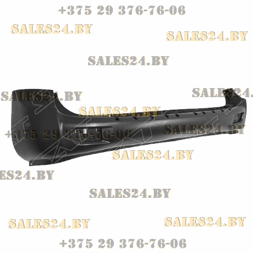 Бампер задний черный HYUNDAI H1 / STAREX 2004-2007 | AVG / Чехия - Тайвань - Китай