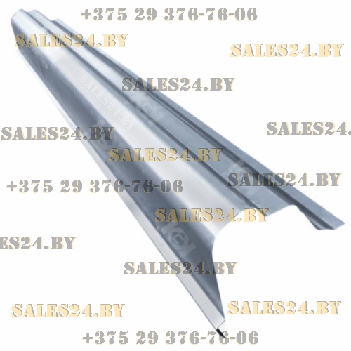 Порог (0,8 мм, ОЦИНК) левый (полный профиль, до резинки) HYUNDAI SANTRO 2003-2014 | Кузовсталь / Беларусь