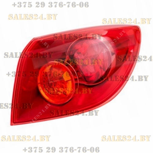 Фонарь задний красный правый (ЕВРОПА ХЭТЧБЭК) MAZDA 3 BK 2003-2006 | TYC / Тайвань