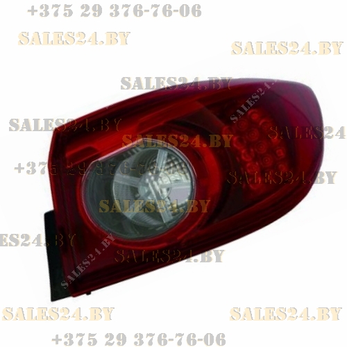 Фонарь задний правый наружный (ДИОД) (СЕДАН 3.5D) MAZDA 3 2013-2016 | DEPO / Тайвань
