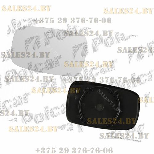Стекло левого зеркала с подогревом Ford Mondeo - 2 поколение (1996-2001) / Ford Mondeo - 1 поколение (1993-1996) | POLCAR / Польша