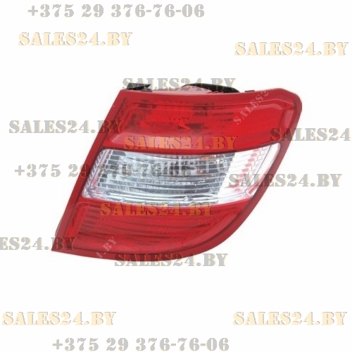 Фонарь задний правый белый (УНИВЕРСАЛ) MERCEDES C W204 2007-2010 | TYC / Тайвань