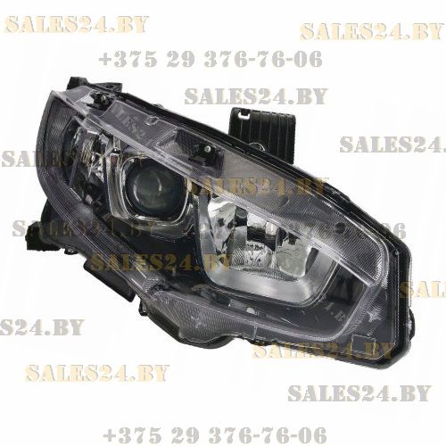 Фара передняя электрическая + электрокорректор LED правая (ЕВРОПА СЕДАН) HONDA CIVIC 2016-2020 | DEPO / Тайвань
