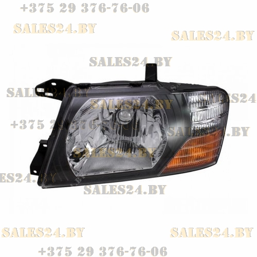 Фара передняя левая с электрокорректором темная MITSUBISHI PAJERO 3 V60 / V70 2000-2003 | DEPO / Тайвань