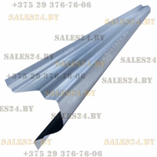 Порог (1,0 мм, ОЦИНК) левый (полный профиль, до резинки) NISSAN ALMERA CLASSIC B10 2006-2012 | Кузовсталь / Беларусь