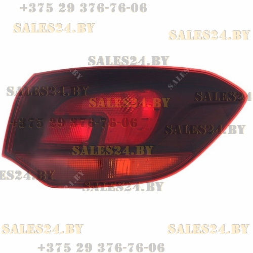 Фонарь задний правый наружный тонированный (УНИВЕРСАЛ) OPEL ASTRA J 2009-2015 | DEPO / Тайвань