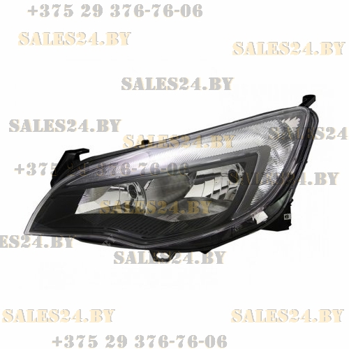 Фара передняя левая с электрокорректором внутри чёрная OPEL ASTRA J 2009-2012 | DEPO / Тайвань