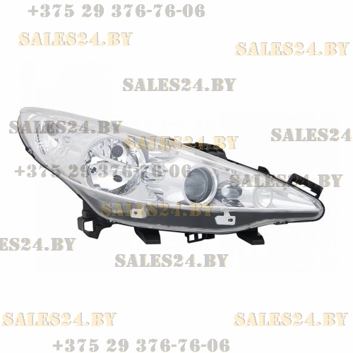 Фара передняя правая с электрокорректором PEUGEOT 206 2006-2009 | DEPO / Тайвань