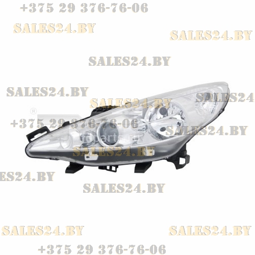Фара передняя левая с электрокорректором PEUGEOT 207 2006-2012 | TYC / Тайвань