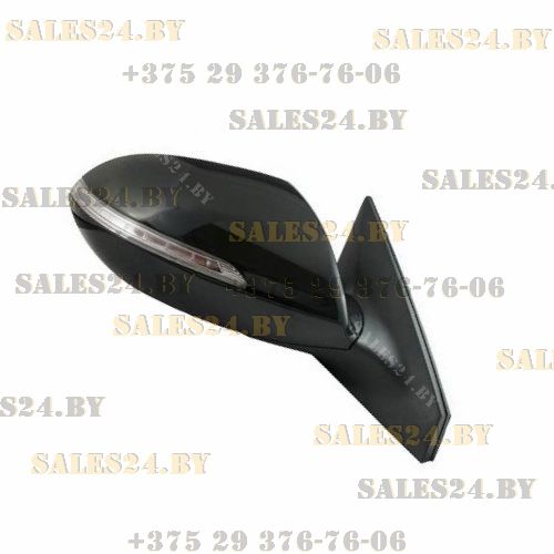 Зеркало электрорегулировка + подогрев + повторитель узкий LED правое KIA CERATO TD 2008-2013 | AVG / Чехия - Тайвань - Китай