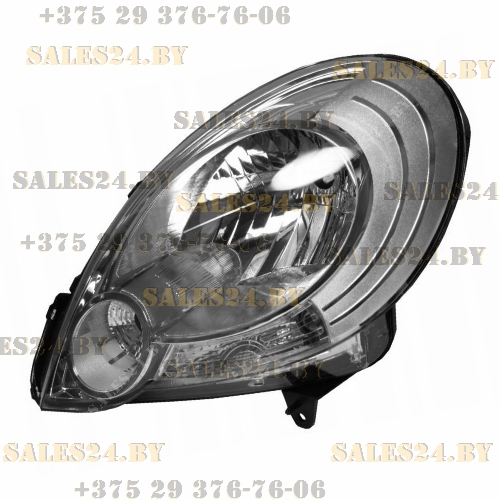 Фара передняя левая с электрокорректором RENAULT KANGOO 2008-2013 | TYC / Тайвань