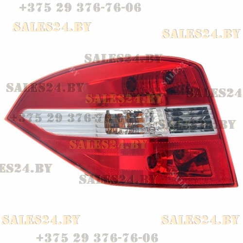 Фонарь задний лев RENAULT: LAGUNA - 10/07-12/10 (внешн с диодами) (универсал) красн-бел | DEPO / Тайвань