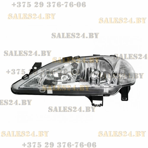 Фара передняя электрорегулировка 2 лампочки левая RENAULT MEGANE 1999-2002 | DEPO / Тайвань