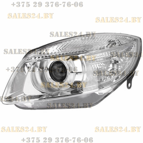 Фара передняя левая под электрокорректор линзованная SKODA FABIA 2007-2010 / SKODA ROOMSTER 2006-2010 | DEPO / Тайвань