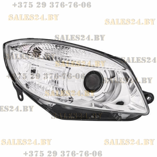 Фара передняя правая галогеновая Н7/Н7 SKODA FABIA 2007-2010 / SKODA ROOMSTER 2006-2010 | HELLA / Германия