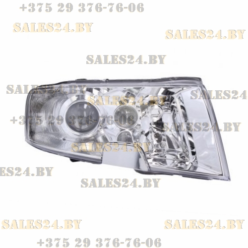 Фара передняя правая SKODA: SUPERB 02.02-03.08 (HID Type D2S/H3/H3) (хром, белый ук. поворота,ЭК, с мотором, без птф) | DEPO / Тайвань