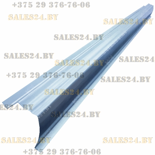 Порог (1,0 мм, ОЦИНК) правый (полный профиль, до резинки) TOYOTA COROLLA 6 E90 1987-1992 | Кузовсталь / Беларусь