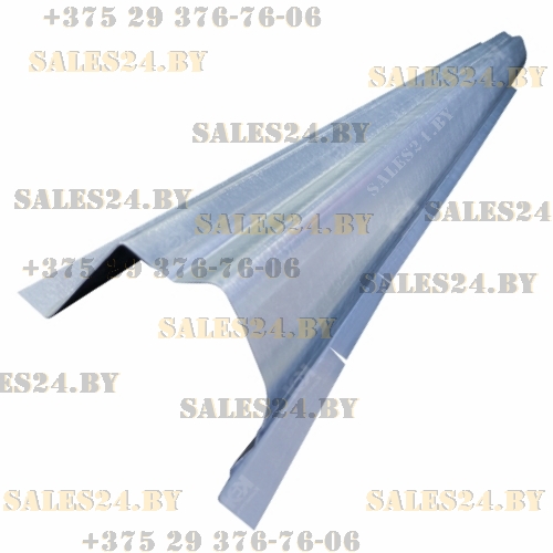 Порог (1,0 мм, ОЦИНК) правый (полный профиль, до резинки) TOYOTA COROLLA 9 E120 2001-2007 | Кузовсталь / Беларусь